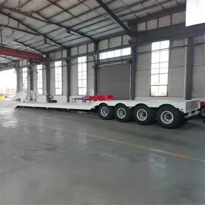 Trelar-gwely Semi-gooseneck Isel